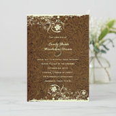 カウボーイツールドレザースタイル結婚式招待状 招待状 (スタンド正面)