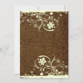 カウボーイツールドレザースタイル結婚式招待状 招待状 (裏面)