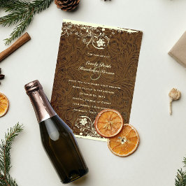 カウボーイツールドレザースタイル結婚式招待状 招待状