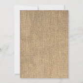 カウボーイティール（緑がかった色）レッドバーラップ素朴な男の子の赤ちゃんシャワー 招待状 (裏面)