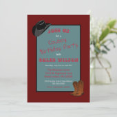 カウボーイテーマパーティー 招待状 (スタンド正面)