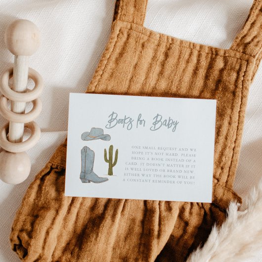 カウボーイテーマブックリクエスト エンクロージャーカード