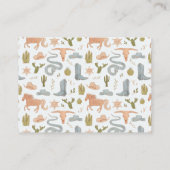 カウボーイテーマブックリクエスト エンクロージャーカード (裏面)