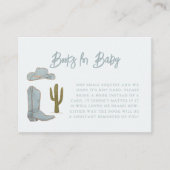 カウボーイテーマブックリクエスト エンクロージャーカード (正面)