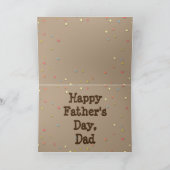 カウボーイテーマ付きバセット「父の日」カード カード (内部)