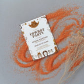 カウボーイテーマ子供の誕生日パーティー 招待状