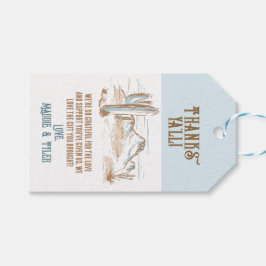 カウボーイデザートサンキューラベル ギフトタグ