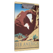 カウボーイデザートヴィンテージ西部馬 クリップボード (右)