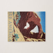 カウボーイデザートヴィンテージ西部馬 ジグソーパズル (横)