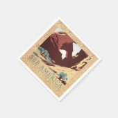 カウボーイデザートヴィンテージ西部馬 スタンダードカクテルナプキン (角)