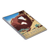 カウボーイデザートヴィンテージ西部馬 ノートブック (右側)