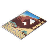 カウボーイデザートヴィンテージ西部馬 ノートブック (左側)