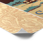 カウボーイデザートヴィンテージ西部馬 ポスター (角)