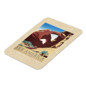 カウボーイデザートヴィンテージ西部馬 マグネット (左側)