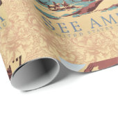 カウボーイデザートヴィンテージ西部馬 ラッピングペーパー (ロールコーナー)