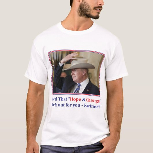 カウボーイトランプ大統領 Tシャツ (正面)