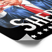 カウボーイトランプ2024の町に新しい保安官がいる ポスター (角)