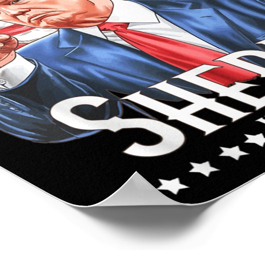 カウボーイトランプ2024の町に新しい保安官がいる ポスター (角)