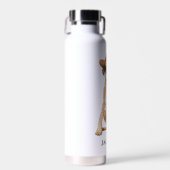 カウボーイドッグイラストレーション ウォーターボトル (正面)