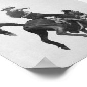 カウボーイネッドコイライディングブロンコ ポスター (角)