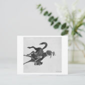 カウボーイネッドcoy乗馬バッキングブロンコ名 ポストカード (スタンド正面)