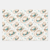 カウボーイハッツウェスタンターコイズジュエリー ラッピングペーパーシート (正面2)