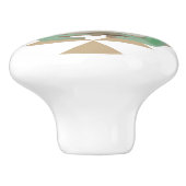 カウボーイハットでかわいい西カエル セラミックノブ (側面)