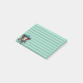 カウボーイハットとバンダナで愛らしい子牛 ポストイット (アングル)