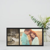 カウボーイハットとバーンウッドウェスタン結婚ズありがとう サンキューカード (スタンド正面)