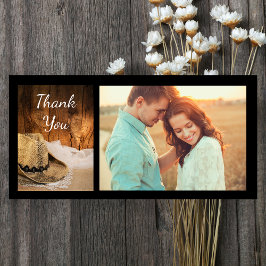 カウボーイハットとバーンウッドウェスタン結婚ズありがとう サンキューカード