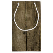 カウボーイハットとバーンウッドウェスタン結婚ズありがとう スモールペーパーバッグ (裏面)