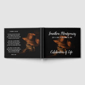 カウボーイハットとブーツお祝いの生活 ゲストブック (全面)