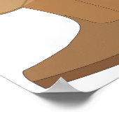 カウボーイハットとブーツ ポスター (角)