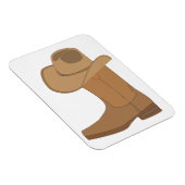 カウボーイハットとブーツ マグネット (右側)