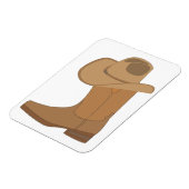 カウボーイハットとブーツ マグネット (左側)