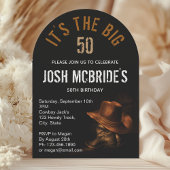 カウボーイハットとレザーブーツをパーソナライズ男らしする 招待状