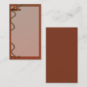 カウボーイハットとロープカスタマイズ可能な名刺 名刺 (正面/裏面)