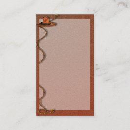 カウボーイハットとロープカスタマイズ可能な名刺 名刺