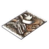 カウボーイハットと銃でワイルドウェスト ノートブック (左側)