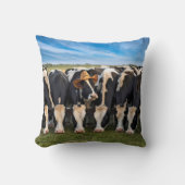 カウボーイハットを着たホルスタイン牛 クッション (正面)