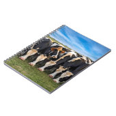 カウボーイハットを着たホルスタイン牛 ノートブック (左側)