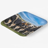 カウボーイハットを着たホルスタイン牛 ペーパープレート (傾斜あり)