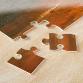 カウボーイハットアメリカ国旗の紫外線 ジグソーパズル (側面)