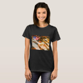 カウボーイハットアメリカ国旗の紫外線 Tシャツ (正面フル)