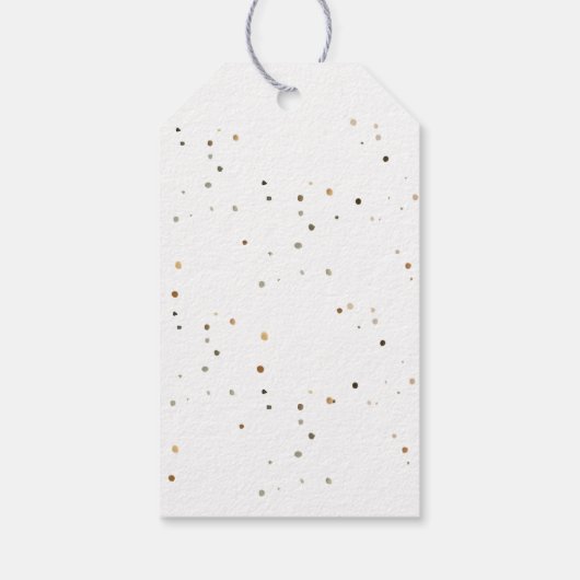 カウボーイハットウエスタンブルーボーイベビーシャワー ギフトタグ (裏面)