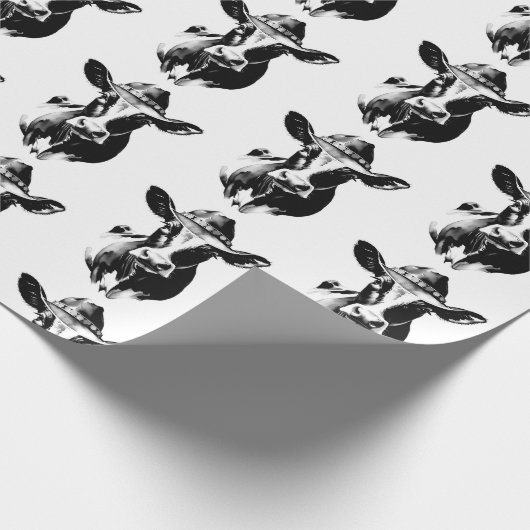 カウボーイハットカウウエスタンファームランチスタイル ラッピングペーパー (角)