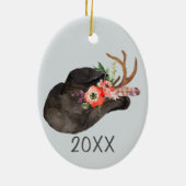 カウボーイハットキープサケカスタマイズ可能なセラミックオーナメント セラミックオーナメント (裏面)