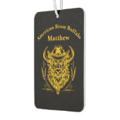 カウボーイハットゴールデンバッファローアート カーエアーフレッシュナー (左)