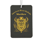 カウボーイハットゴールデンバッファローアート カーエアーフレッシュナー (裏面)