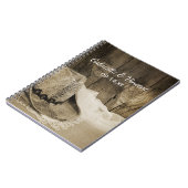 カウボーイハットバーンウッドカントリーウェスタン結婚ズ ノートブック (左側)